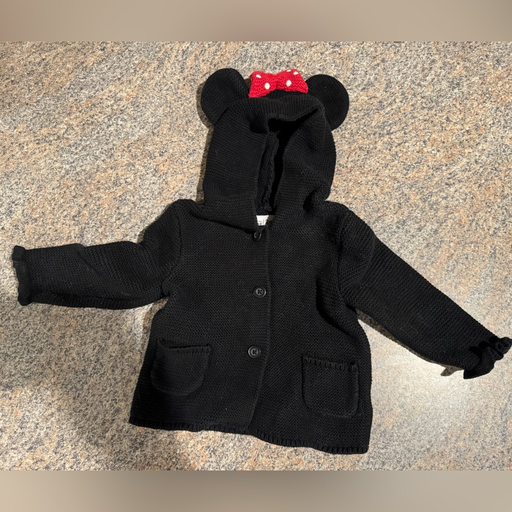 EUC! Disney Minnie Mouse Baby Gap sweater. 6-12 months